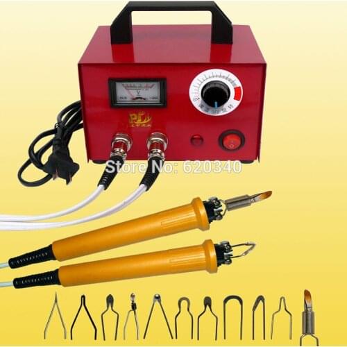 100W Multifunction pyrography machine Gourd Wooden pyrography 2pyrography pen+11 Solder tip blade for wood, leather, paper, cork