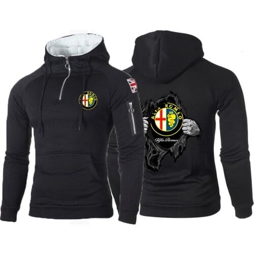 Alfa Romeo Hooded Mens Hoodies And Sweatshirts Oversized For Autumn With Hip Hop Winter Hoodies Men Brand Streetwear