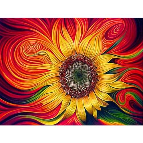 SAGLY 5D Diamond Painting Flower Cross Stitch Kit Rhinestone Picture Full Diamond DIY Diamond Embroidery Mosaic Home Decoration