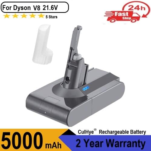 Culhye 21.6V 4.5Ah Replacement Battery for Dyson V8 Cordless Handhold Vacuum Fluffy V8 Animal Cord-Free Handheld Cleaner