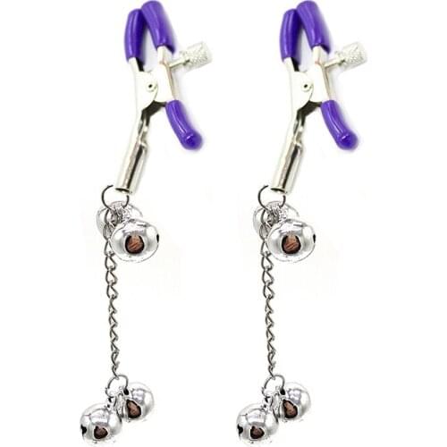 Nipple Clip Metal Bondage Couple Metal Nipple Clip Labia Slave Sex Toy Sex Game Abuse Female Sex Supplies Bdsm