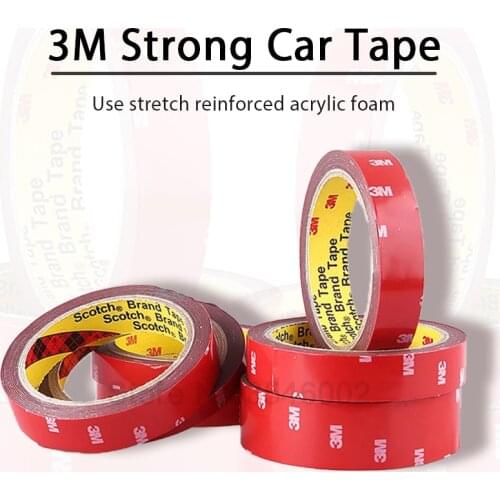 3M Super Strong Double Sided Tape No Trace Waterproof Self Adhesive Acrylic Car Pad Two Sides Sticky For Car home Office School