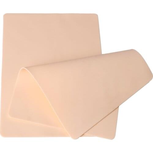 Tattoo Double Sides Practice Skin 5Pcs Silicone Permanent Eyebrow Makeup Premium Blank Practice Synthetic Skin for Beginners