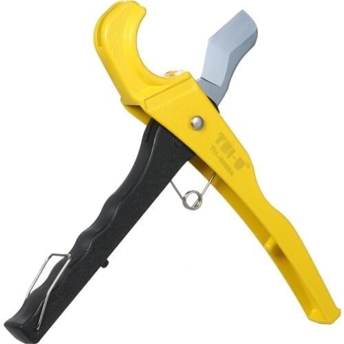 TU-6303A Water Pipe Scissors Two-color Handle Branch Cut Portable Fast PVC Pipe Cutter Tube Cutter