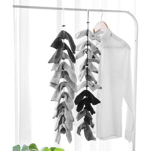 Creative Home Socks Hanging Rope Multi-function Net Washing Stocking Drying Sock Rack Adjustable Hanging Dry Tools