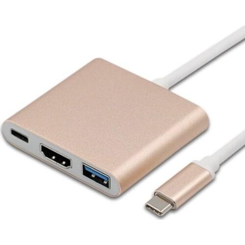 USB 3.1 Type-C Hub Adapter 3 in 1 Adapter HDMI Compatible Adapter Type C Charger Adapter