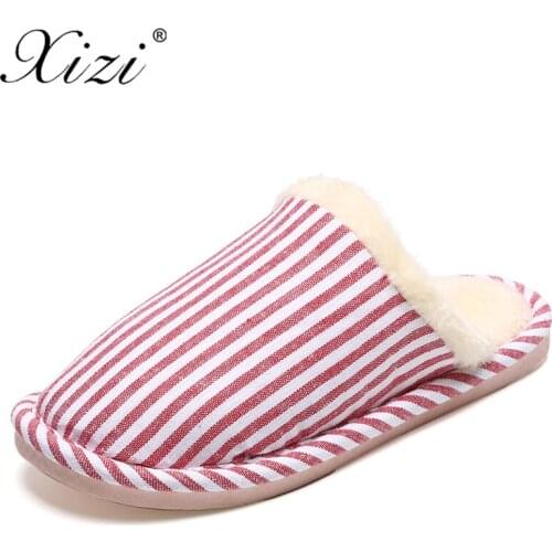 Xizi Winter Shoes Keep Warm Women Home Slippers Women 2018 Comfort Home Shoes for Ladies Trendy Plus Indoor Shoes Fur Slippers