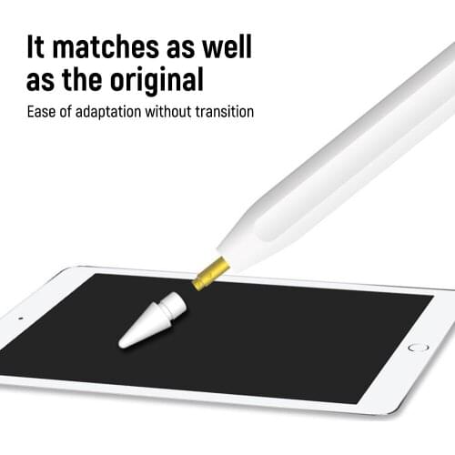 10pcs Spare Nib Tip For Apple Pencil Replacement Tip For Apple Pencil 2 1st iPad Pro Stylus Touchscreen Tablet Pen Tip