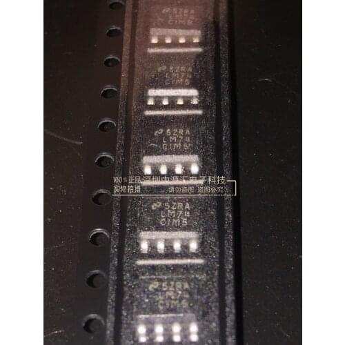 10pcs 100% new and orginal LM74CIM-5 LM74CIM5 8-SOIC LM74 SPI/Microwire12-Bit Plus Sign Temperature Sensor in stock
