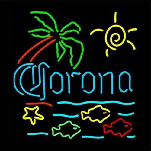 17*14"CORONA NEON SIGN Signboard REAL GLASS BEER BAR PUB Billiards display Restaurant Shop outdoor Light Signs