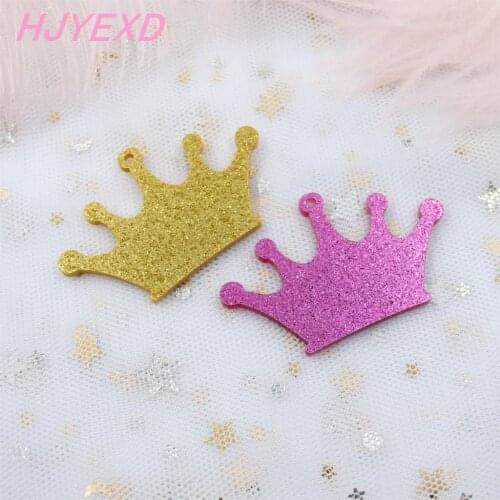 4pcs/lot) AC1108KO-50mm Acrylic Crown keychains hot Pink,Black, White Tiara Laser Cutout Crown For Earrings