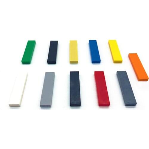 90PCS DIY Building Blocks Thin Figure Bricks Smooth 1x6 11Color Educational Creative Toys for Children Size Compatible With lego