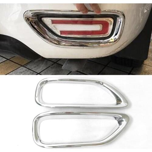 Car-styling For Nissan Armada Patrol Royale Nismo Y62 2016 2017 2018 ABS Chrome Car Rear Tail Fog Light Lamp Cover Trim