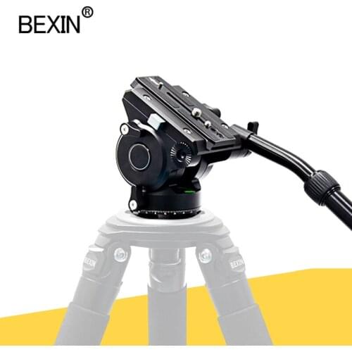 BEIXN Aluminum Alloy Panoramic Slide Rail Bird Watching Camera Damping Hydraulic Head Suitable for SLR Camera Tripod Monopod