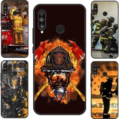 Firefighter Fire Fireman Case For Huawei P30 P20 P40 Pro Mate 10 20 Lite Nova 5T P Smart Z 2019 Honor 9X 8X 8A 10i