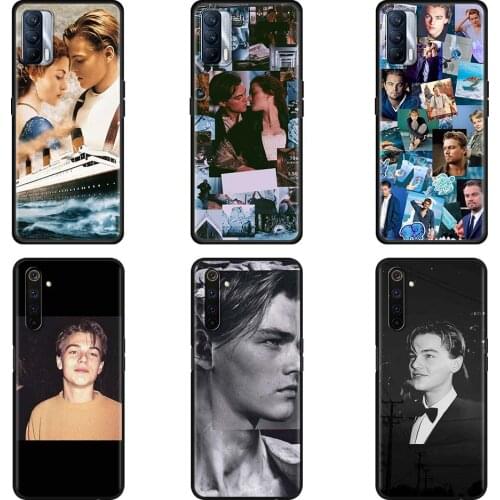 Black Case For Realme 8 7 Pro C21 C3 6 X7 GT Neo X50 Soft Cover XT C21Y C15 C11 Protective Phone Coques Leonardo DiCaprios young