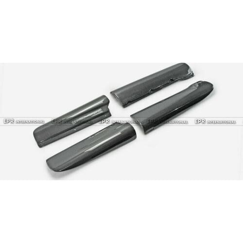 For Ferrari F430 Carbon Fiber P-Type Door Side Skirts Addon Trim Extension 4pcs Bodykits Racing Body Kits Drift Refit