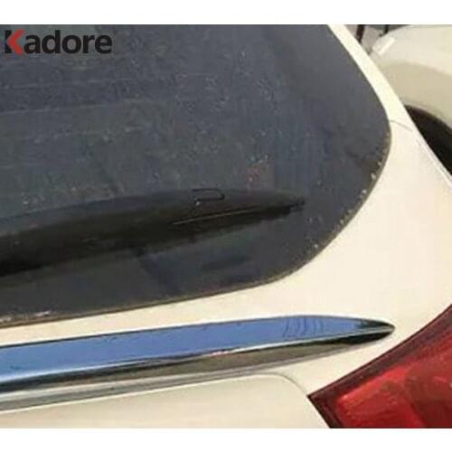 For Nissan Qashqai 2014 2015 2016 2017 2018 ABS Chrome Rear Trunk Lid Cover Trim Tail Gate Boot Decorative Strip External