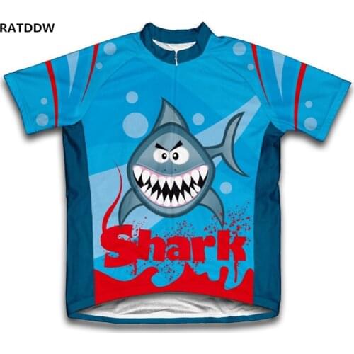 Road cycling !!! Shark cycling jersey Short Sleeve bike bicycle/ropa ciclismo/cycling jerseys sportswear blue