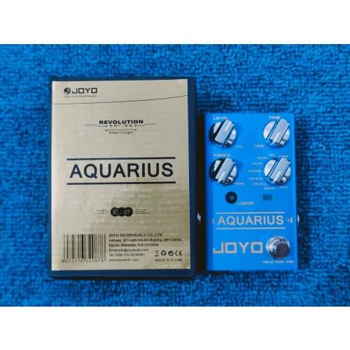 JOYO R-07 AQUARIUS Delay + LOOPER Multi Guitar Effect Pedal, Multieffects Pedal, with 8 Digital Delay Effects