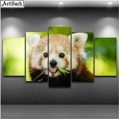 ArtBack new five spell diamond painting raccoon diy 5d full square drill animal diamond mosaic art embroidery