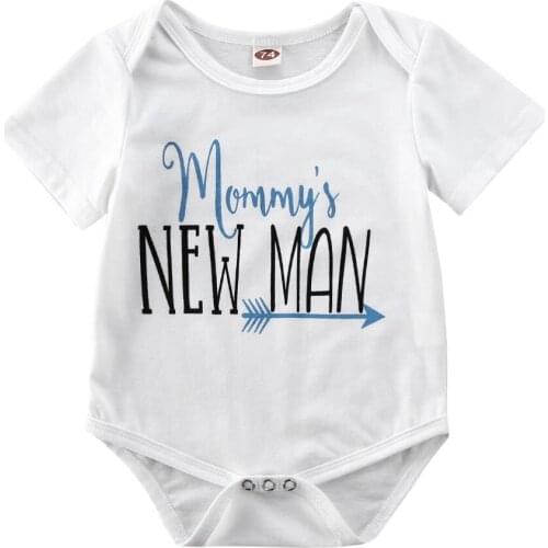 Infant Newborn Baby Short Sleeve One-Piece Bodysuits Outfits Summer Casual Clothing Jumpsuits