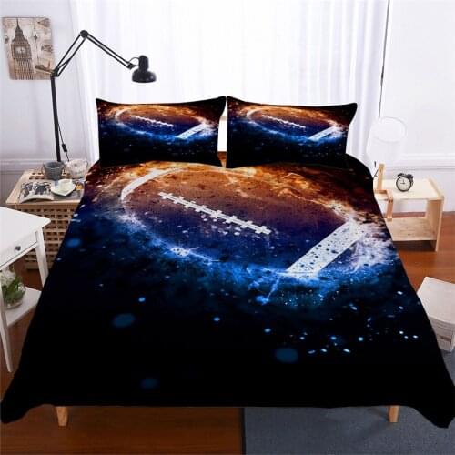 Bedding Set 3D Printed Duvet Cover Bed Set Football Home Textiles for Adults Lifelike Bedclothes with Pillowcase #GLQ02