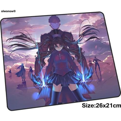 Fate Saber mousepad 26x21cm gaming mouse pad big gamer mat New arrival game computer desk padmouse keyboard anime play mats
