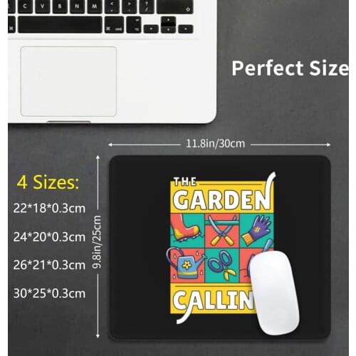 The Garden Is Calling Mouse Pad DIY Print Garden Summer Sun Work Hobby House Home Gift Idea Gardener