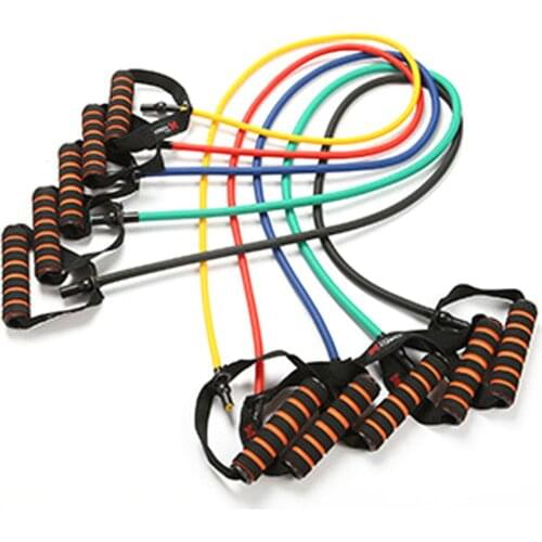 Exercise Resistance Bands With Handles Fitness Workout Bands For Home Gyms Daily Workout Portable High Strength Various Exercise