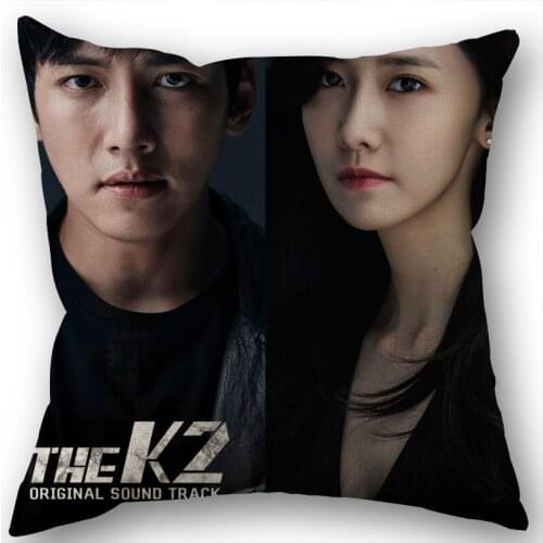 KPOP THE K2 Pillowcase Cotton Linen Fabric Square Zippered Pillow Cover For Office Family Decoration 45X45cm Eco-Friendly 1210