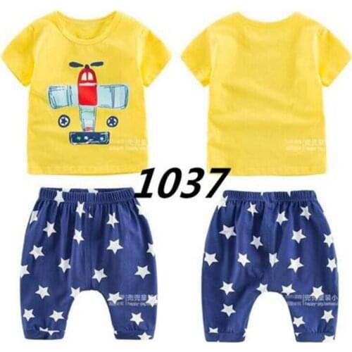 New Kids Pajamas Cartoon Pijama Infantil Boys Short Sleeve Sleepwear Suit Baby Girls Clothes Cotton Pyjamas Nightwear 2-7Y