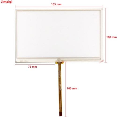 New for 7'' inch 4pin ZCR-1674-2 gps Touch Screen resistance Digitizer glass panel lens 165mm*100mm touchpad
