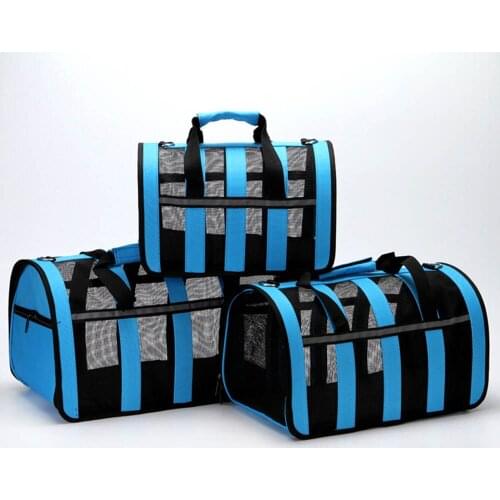 Dog Carrier Bag Breathable Travel Carrier Portable Pet Dog Cat Airline Bags Mesh Window Carrying Bag For Small Medium Dog S M L