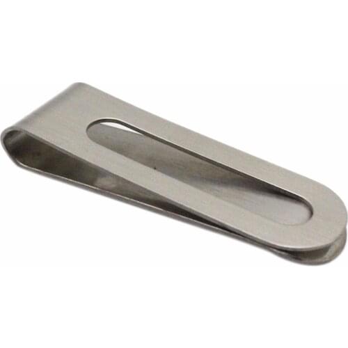 Stainless Steel Hollow Style Money Clip Receipt Holder Slim Pocket Cash Storage