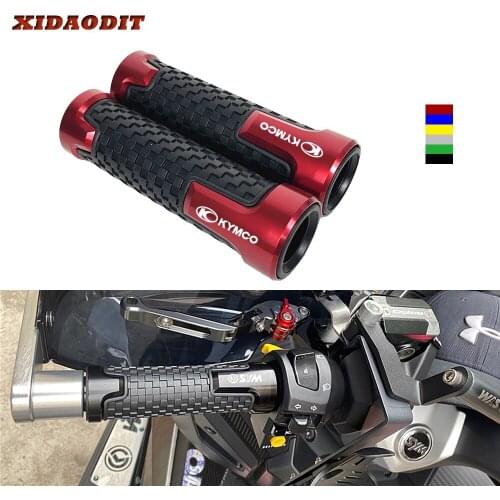 For KYMCO DownTown 350 300i Xciting 250 CK250T 300 CK300T 400 500RI S400 7/8'' Motorcycle Accessories Anti-Skid Handle Grips