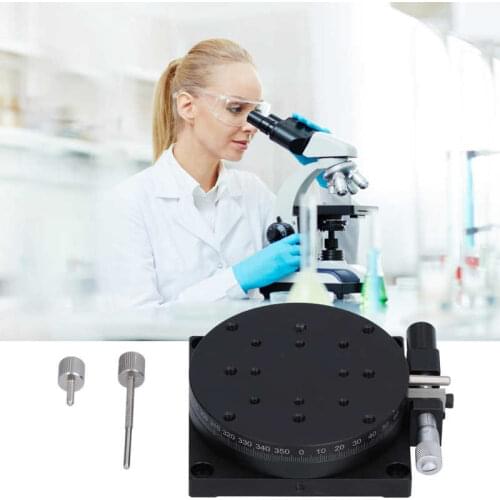 Manual Rotating Linear Stage Sliding Table Rough Tuning 360degree with Micrometer Dia80mm RB-A80 Linear Tuning Moving Parts