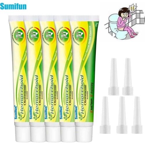 Sumifun 3/5pcs Pile Cream Herbal Hemorrhoids Ointment Powerful Internal Piles External Anal Ointment Anti Hemorrhoid Cream P1168