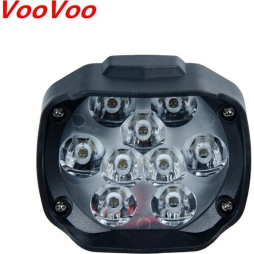 VOOVOO Led Work Light 15W 1500LM Moto Motorcycles 9 Led Headlight Lamp Scooters Fog Light Working Spotlight 6000K White DC 9-85V