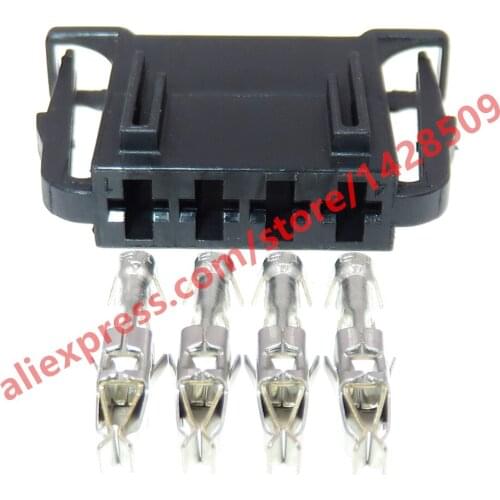 5 Sets 4 Pin Car Door Horn Socket Automotive Brake Light Switch Plug Connector For VW Audi 4D0972704 4D0 972 704