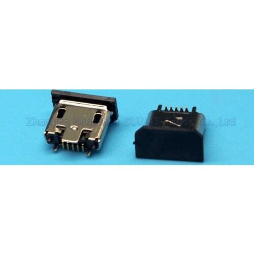 10PCS MICRO 5p USB Female socket MK 5P 180 degree Vertical SMT