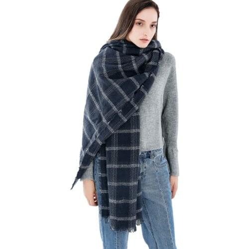 200*80cm Cashmere imitation Shawl Scarf Autumn Winter Scarves Men Foulard Square Hijab Ladies wrap muffler pareo female hijab