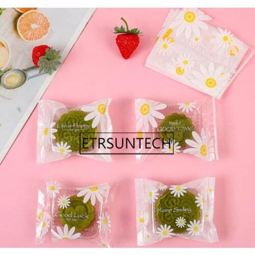2000pcs Egg Yolk Biscuit Cookie Bags Mung Bean Cake Baking Packing Seal Machine Bags DIY Home Made Handmade Party
