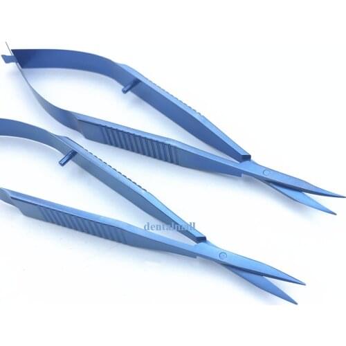 21mm Titanium Westcott Tenotomy Scissor Straight /Bend blunt tips opthalmic instrument tool