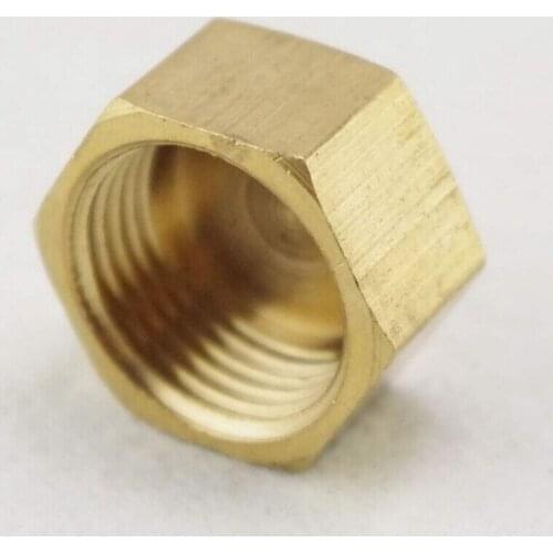 5PCS 3/8" Female Threaded Pipe Hex Head Brass Plug Pipe Cap Cover Fittings