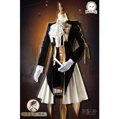 Anime Identity V Naib Subedar Summer Tea Party Uniforms Copslay Costume Halloween Outfit H