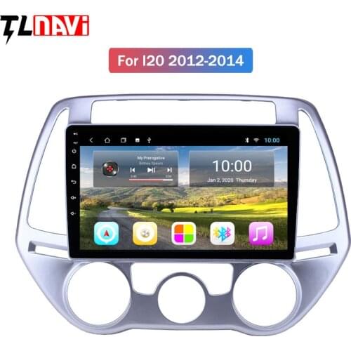 2G RAM 9 inch Car Stereo GPS 2Din Auto Radio Android 10 stereo for Hyundai i20 Manual A/C 2012 2013 2014