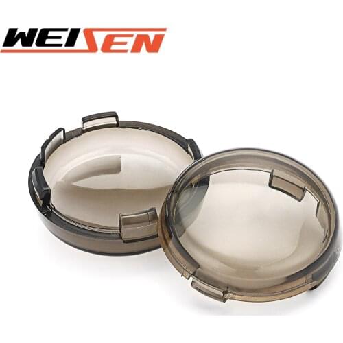 For 1996-2021 Harley Sportster Softail Dynae Road King Street Electra Glide 2PCS Smoke Turn Signal Light Indicator Lens Cover