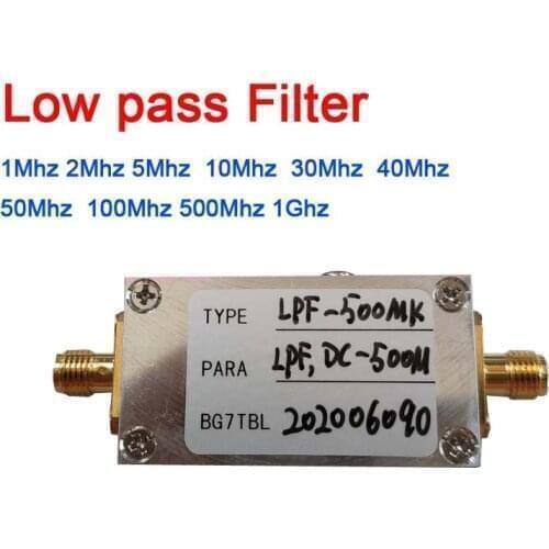 DYKB Low pass filter LC LPF DC 1Mhz 2Mhz 5Mhz 10Mhz 30Mhz 40Mhz 50Mhz 100Mhz 500Mhz 1Ghz FOR Ham Radio Amplifier