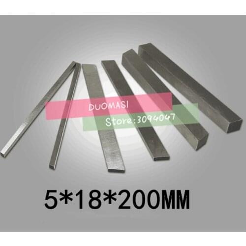 HRC60 5*18*200mm High-speed steel Sharp steel STEEL BILLETS blade Flat HSS Turning tool DIY knife material, Lathe tool